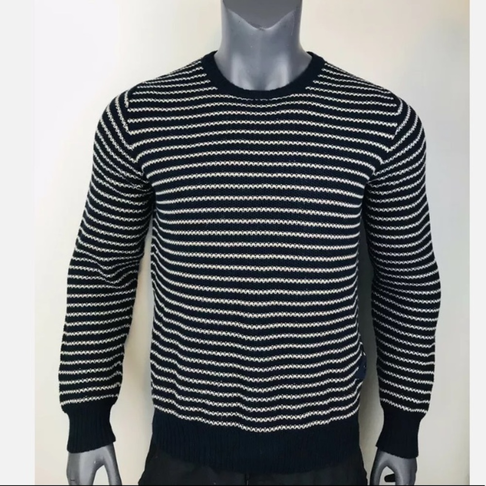 Barbour THE NAVAL BELTER Striped Sweater